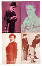 CHARLIE CHAPLIN NINE-PIECE PAPER EPHEMERA LOT.