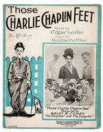 CHARLIE CHAPLIN NINE-PIECE PAPER EPHEMERA LOT.