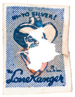 “THE LONE RANGER” FIRST SEEN MAILER FOR ICE CREAM CONES RING PLUS FRAGMENT 1938.