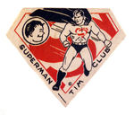 "SUPERMAN-TIM CLUB" LARGE PATCH.