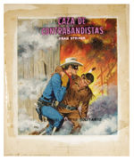 LONE RANGER ORIGINAL BOOK COVER ART BY ERNESTO GARCIA W/BOOK.