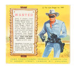 "THE LONE RANGER SWEET CIGARETTES" BOX W/CANDY AND CARD.