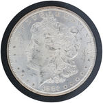 $1 MORGAN SILVER DOLLAR 1883-CC (CARSON CITY) IN GSA HOARD CASE & BOX.