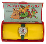 DISNEY'S "ROBIN HOOD" BOXED BRADLEY WATCH.