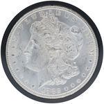 $1 MORGAN SILVER DOLLAR 1882-CC (CARSON CITY) IN GSA HOARD CASE & BOX.