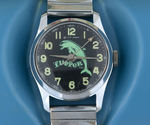 "FLIPPER" BOXED BRADLEY WATCH.