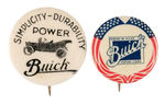 PAIR OF EARLY BUICK BUTTONS.