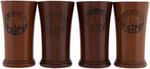 "NEW YORK WORLD'S FAIR 1939" REDWOOD TUMBLERS SET.