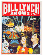 "BILL LYNCH SHOWS" LOT OF FOUR SHRINK WRAPPED CARNIVAL POSTERS.