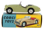 CORGI #305 "TRIUMPH TR3 SPORTS CAR" BOXED REPLICA.