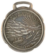 PANAMA CANAL WORKERS STERLING WATCH FOB.