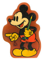 MICKEY MOUSE CATALIN PLASTIC FIGURAL PENCIL SHARPENER.