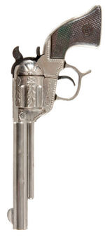 "ROY ROGERS" SCHMIDT NICKEL FINISH CAP GUN.