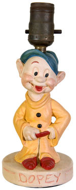 “DOPEY” FROM SNOW WHITE SERIES OF LAMPS.