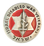 “ISRAEL DISABLED WAR VETERANS” METAL BADGE.