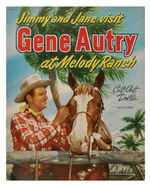 "GENE AUTRY AT MELODY RANCH CUT-OUT DOLLS."