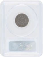 5C SHIELD NICKEL 1871 PCGS AU50.