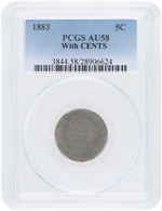 5C LIBERTY NICKEL LOT OF TWO PCGS GRADED MIXED DATES.