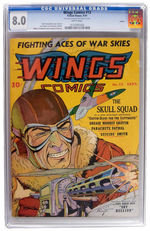 "WINGS COMICS" #13 SEPTEMBER 1941 CGC 8.0 WHITE PAGES.