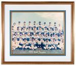 "1969 WORLD CHAMPIONS" NEW YORK METS IMPRESSIVE TEAM-SIGNED PHOTO DISPLAY.