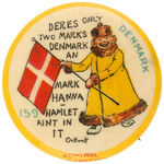 YELLOW KID BUTTON #159 WITH MARK HANNA POLITICAL REFERENCE.