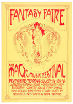 "FANTASY FAIRE AND MAGIC MUSIC FESTIVAL" CONCERT POSTER.