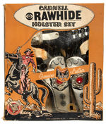 “RAWHIDE” BOXED GUN AND HOLSTER SET.