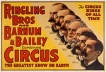 "THE CIRCUS KINGS OF ALL TIME - RINGLING BROS. AND BARNUM & BAILEY CIRCUS" POSTER.