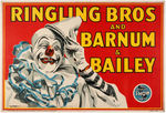 RINGLING BARNUM & BAILEY CIRCUS CLOWN POSTER.