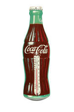 "COCA-COLA" EMBOSSED TIN THERMOMETER.