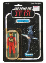 "STAR WARS: RETURN OF THE JEDI - B-WING FIGHTER" & CARDED "B-WING PILOT" ACTION FIGURE PAIR.