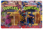 "TEENAGE MUTANT NINJA TURTLES" CARDED ACTION FIGURE LOT.