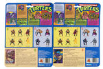 "TEENAGE MUTANT NINJA TURTLES" CARDED ACTION FIGURE LOT.