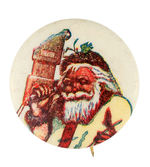 SANTA ON WALL-MOUNT TELEPHONE SAMPLE BUTTON.