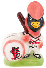 ST. LOUIS CARDINALS “GIBBS-CONNER” GLAZED CERAMIC BANK.