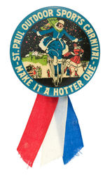 "ST. PAUL OUTDOOR SPORTS CARNIVAL" GRAPHIC EARLY BUTTON.