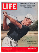 GOLFER BEN HOGAN SIGNED "LIFE" MAGAZINE.