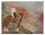 "TOM MIX AND HIS NEW HORSE TONY JR. IN UNIVERSAL PICTURES" REXALL TOOTHPASTE PREMIUM PUZZLE.