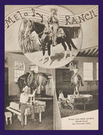 "GENE AUTRY FLYING A RANCH RODEO/PAN PACIFIC AUDITORIUM LA/JUNE 14 TO 30, 1946" PROGRAM WITH INSERT.