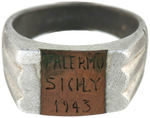 WORLD WAR II SOLDIER CRAFTED RING “PALERMO/SICILY/1943.”