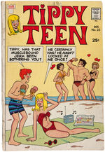 “MEMBER TIPPY TEEN P.A.L. CLUB” MEMBER BUTTON AND COMIC BOOK WITH THE OFFER.