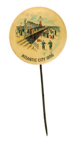 "ATLANTIC CITY 1896" GORGEOUS STICKPIN.