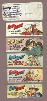 GENE AUTRY CEREAL PREMIUM COMIC BOOK SET WITH ENVELOPE.