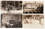 STORE FRONT/INTERIOR VIEWS LOT OF TEN VINTAGE REAL PHOTO POSTCARDS.