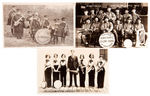 MUSICAL GROUPS LOT OF SEVEN REAL PHOTO POSTCARDS.