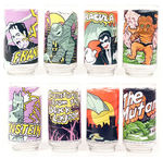 UNIVERSAL MONSTERS RARE GLASSES.