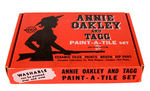 "ANNIE OAKLEY AND TAGG PAINT-A-TILE SET."