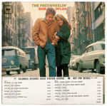 "THE FREEWHEELIN' BOB DYLAN" RARE PROMO LP WITH TIMING STRIP.