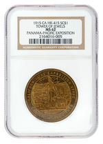 "PANAMA-PACIFIC EXPOSITION" PROFESSIONALLY GRADED MEDAL.