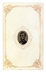 LINCOLN 1865 CHOICE CONDITION TINTYPE CARTE DE VISITE.